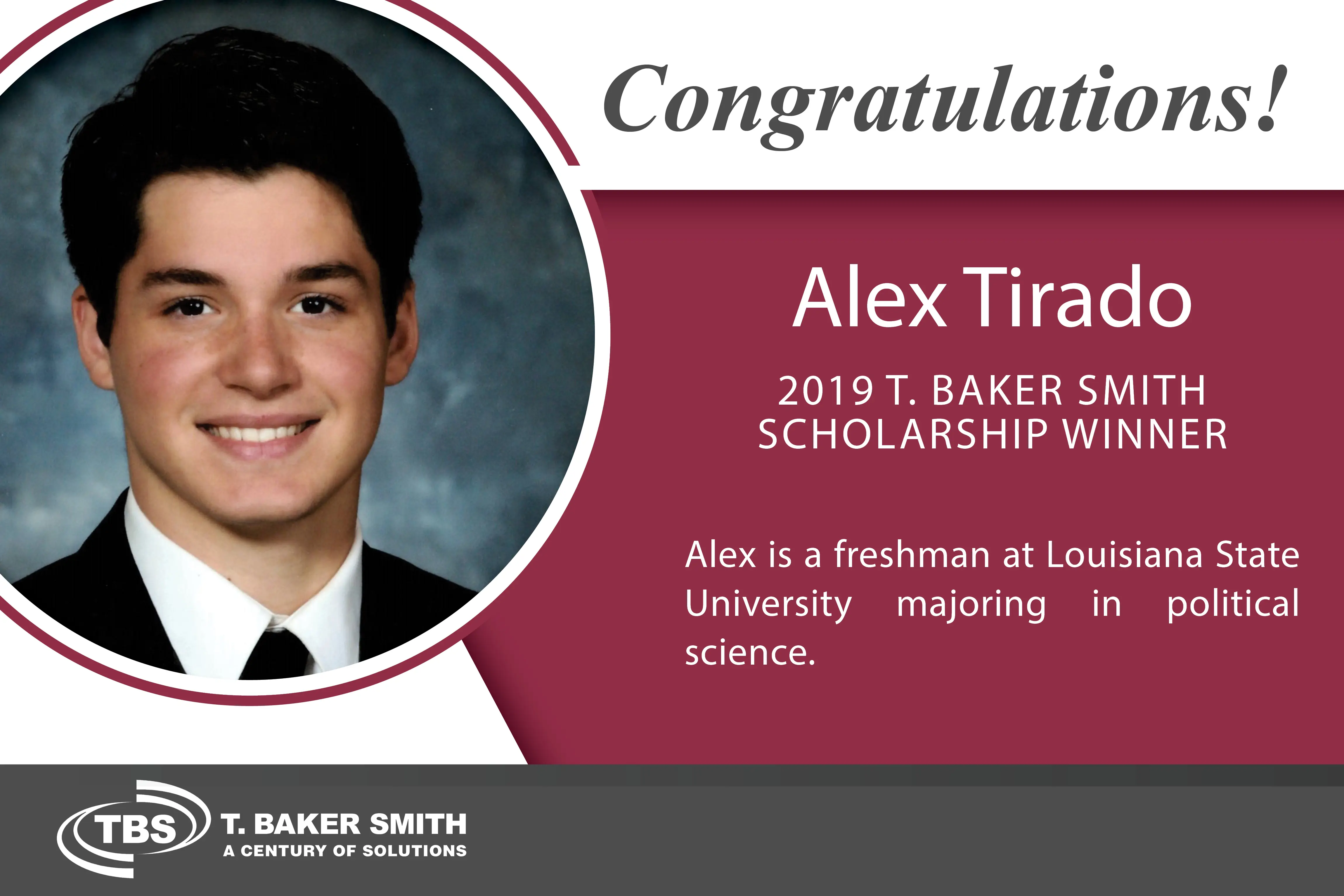 Scholarships - Alex Tirado