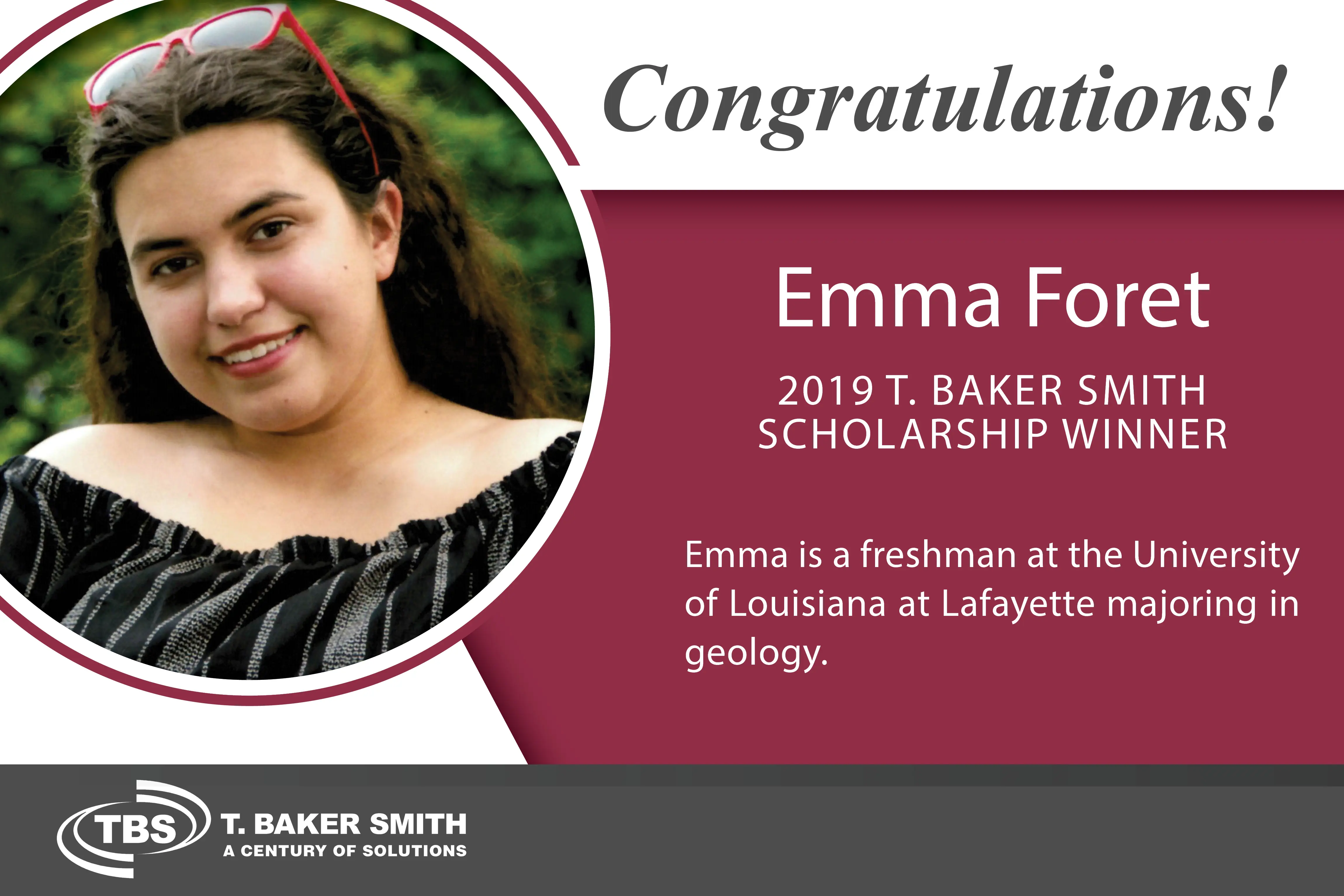Scholarships- Emma Foret