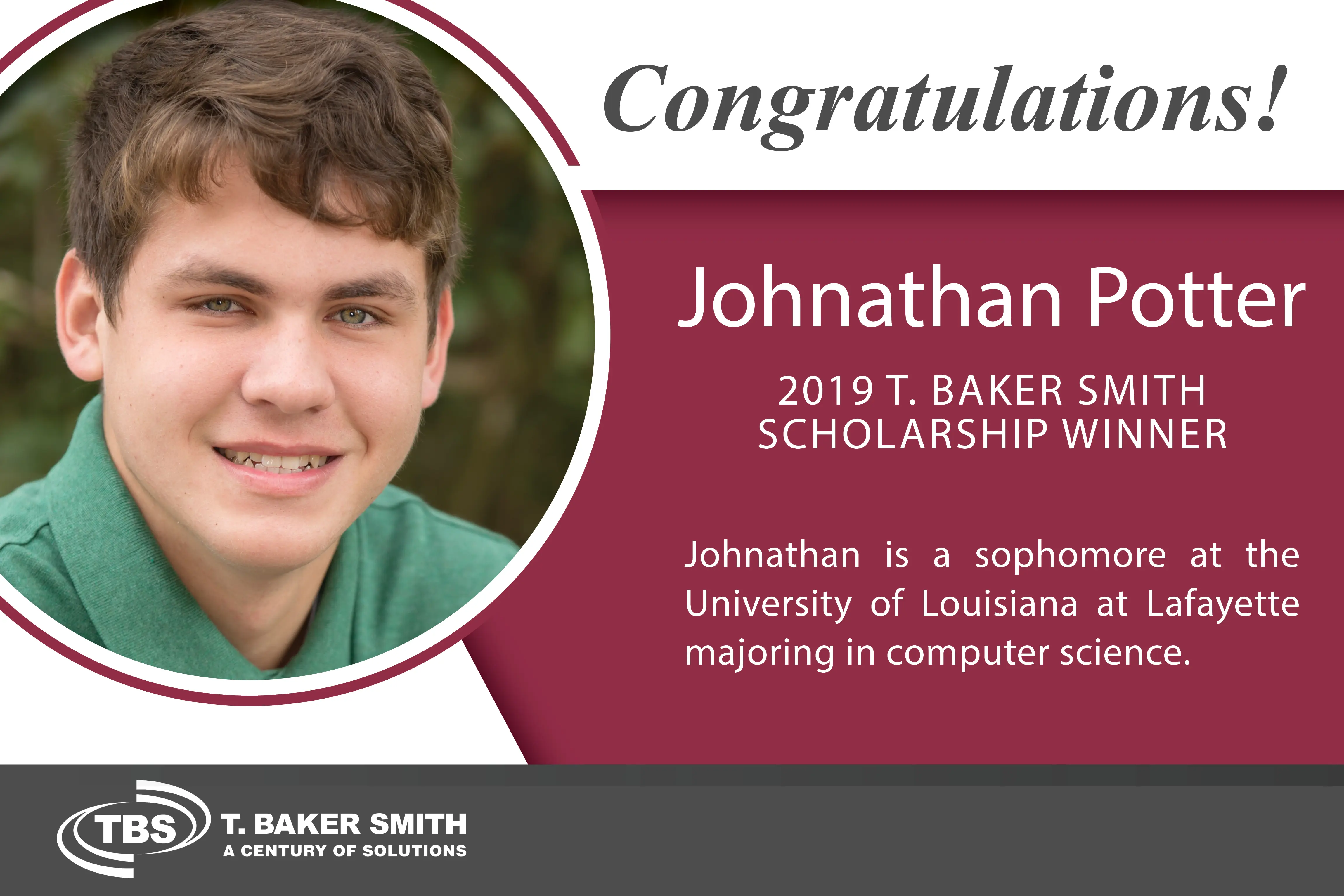 Scholarships - Johnathan Potter