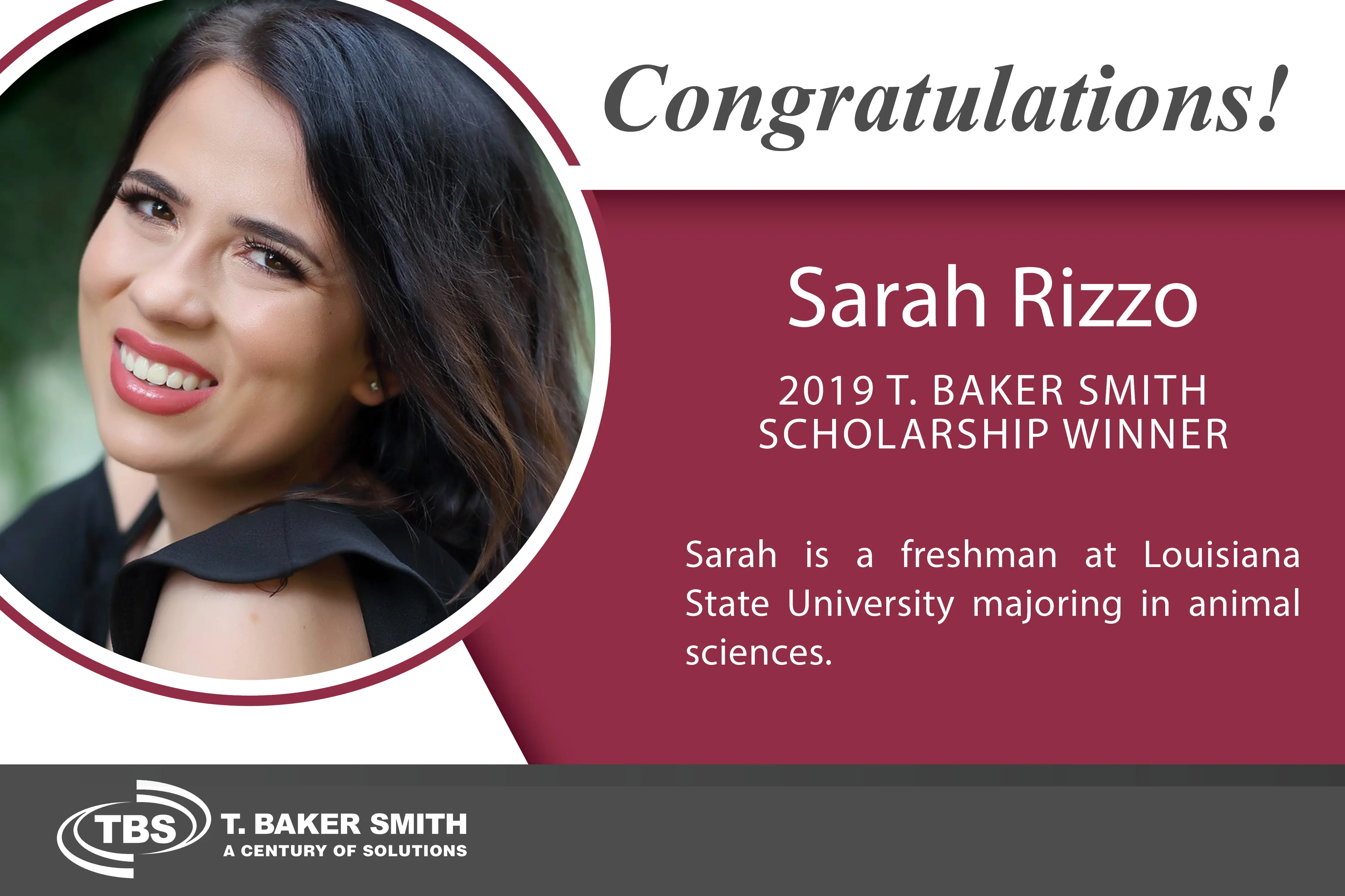 Scholarships - Sarah Rizzo